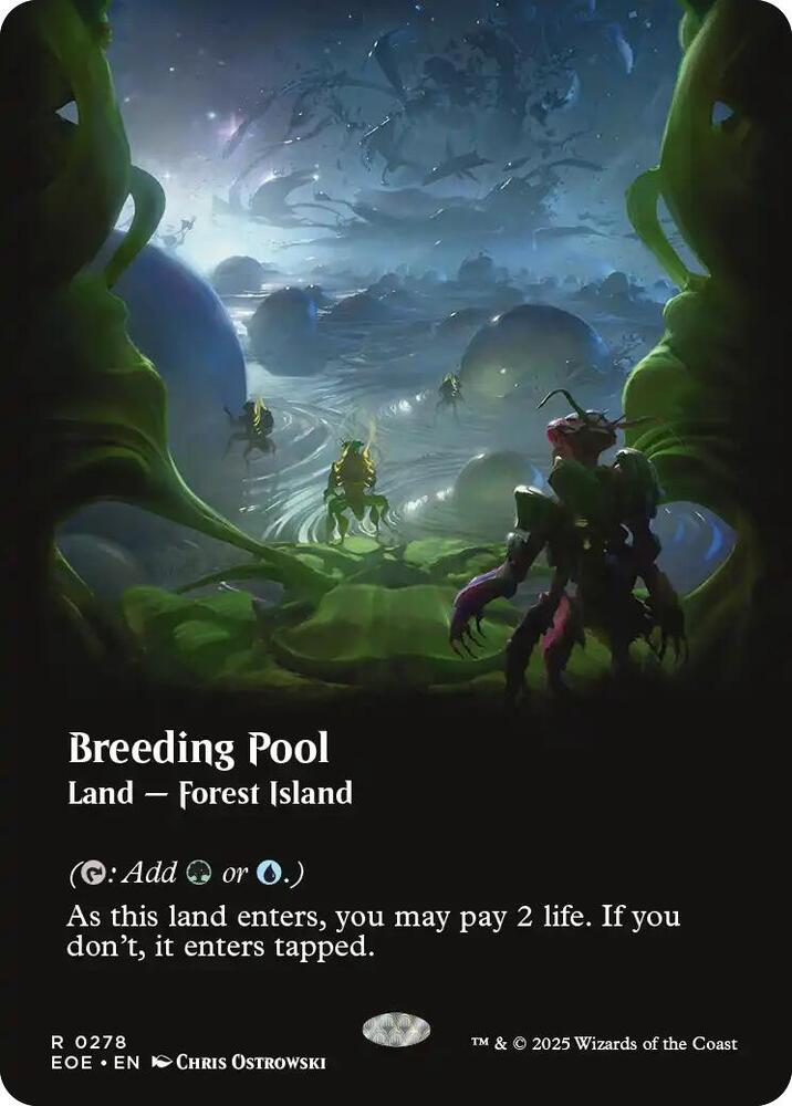 Magic: The Gathering: Breeding Pool (Borderless) - Edge of Eternities