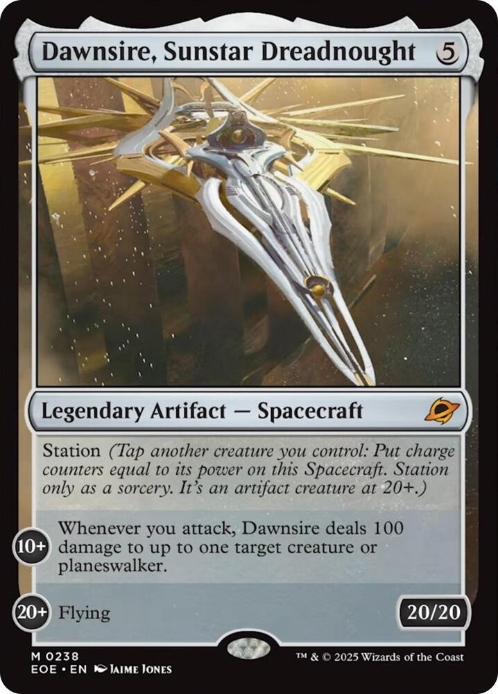 Magic: The Gathering: Dawnsire, Sunstar Dreadnought - Edge of Eternities