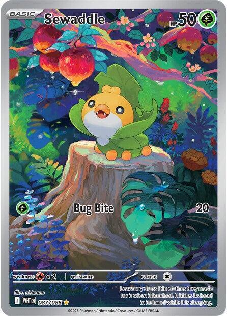 Pokémon: Sewaddle - 087/086 - SV: White Flare - VGMX