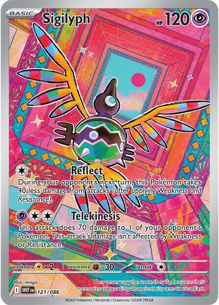Pokémon: Sigilyph - 121/086 - SV: White Flare - VGMX