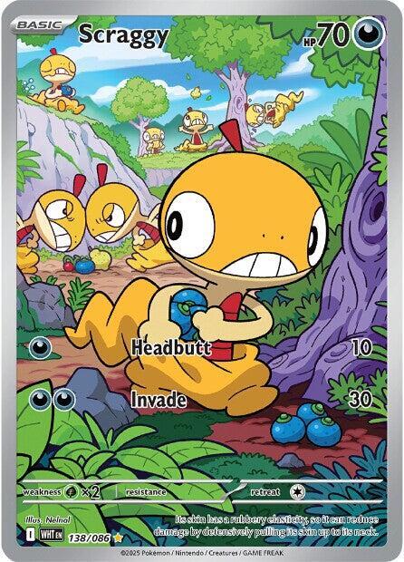 Pokemon: Scraggy - 138/086 - SV: White Flare - VGMX