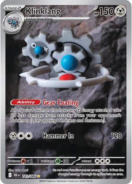 Pokemon: Klinklang - 141/086 - SV: Black Bolt - VGMX