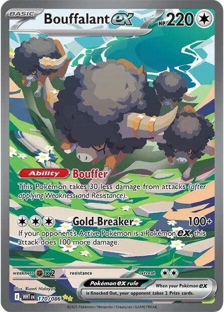 Pokémon: Bouffalant ex 170/086 - White Flare - VGMX