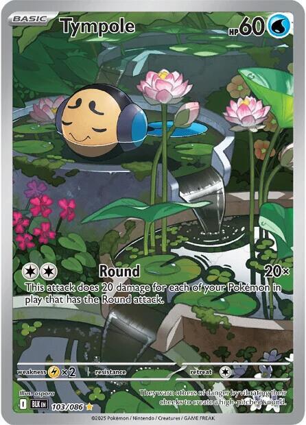 Pokemon: Tympole 103/086 - Black Bolt - VGMX