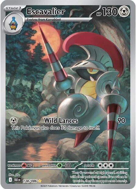 Pokémon: Escavalier - 138/086 - SV: Black Bolt - VGMX