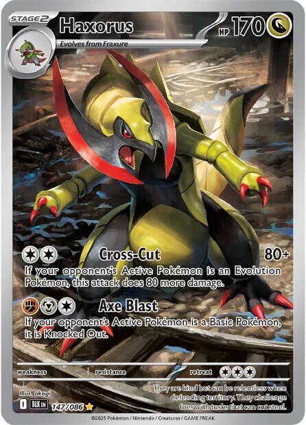 Pokémon: Haxorus - 147/086 - SV: Black Bolt - VGMX