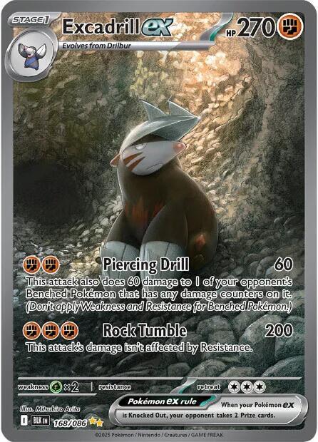 Pokémon: Excadrill ex - 168/086 - SV: Black Bolt - VGMX