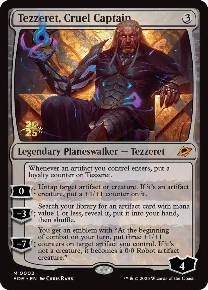 Magic: The Gathering: Tezzeret, Cruel Captain - Prerelease Cards