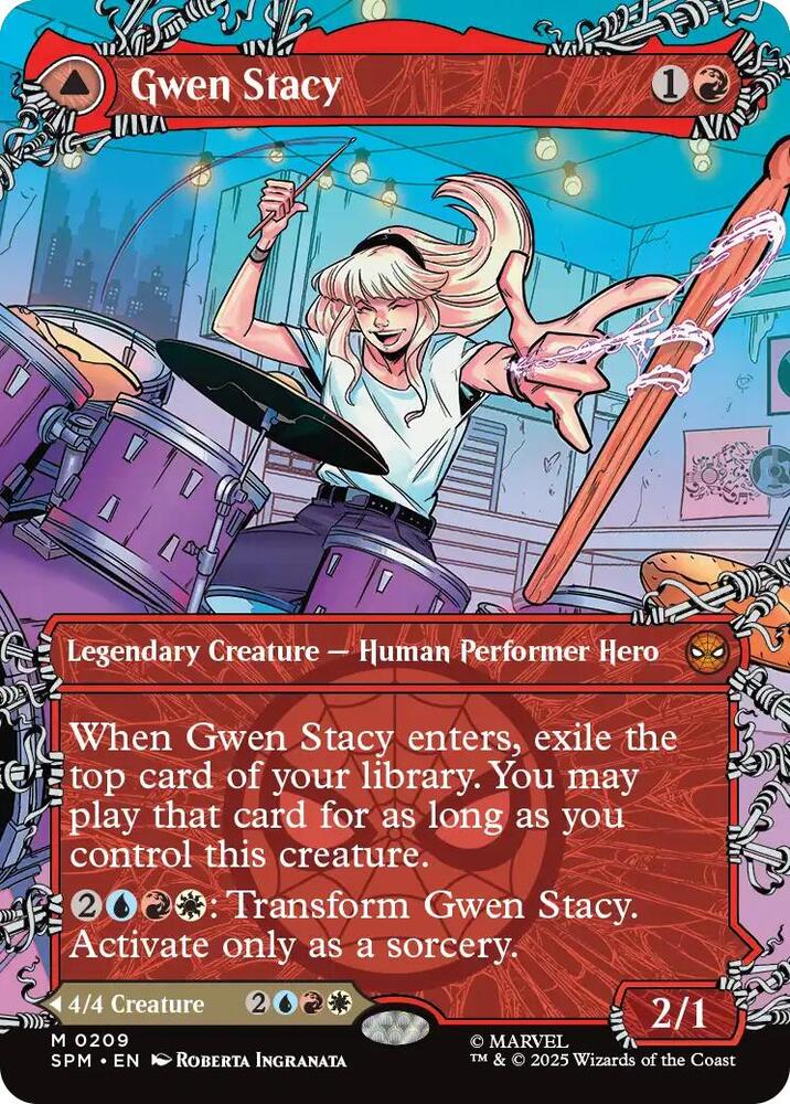 Magic: The Gathering: Gwen Stacy (0209) (Borderless) - Marvel's Spider-Man - VGMX