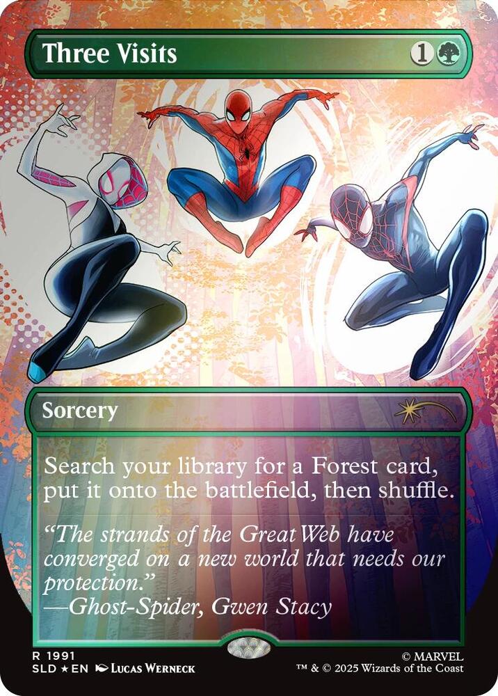 Magic: The Gathering: Three Visits (Rainbow Foil) - Secret Lair Drop Series - VGMX