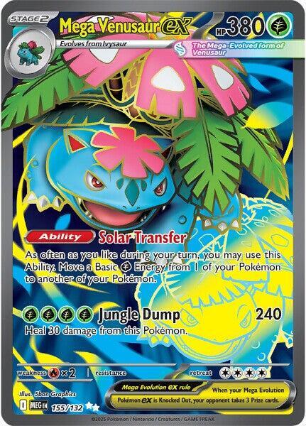 Pokemon: Mega Venusaur ex - 155/132 - ME01: Mega Evolution - VGMX
