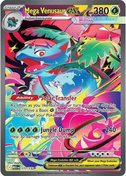 Pokemon: Mega Venusaur ex 177/132 - Mega Evolution - VGMX