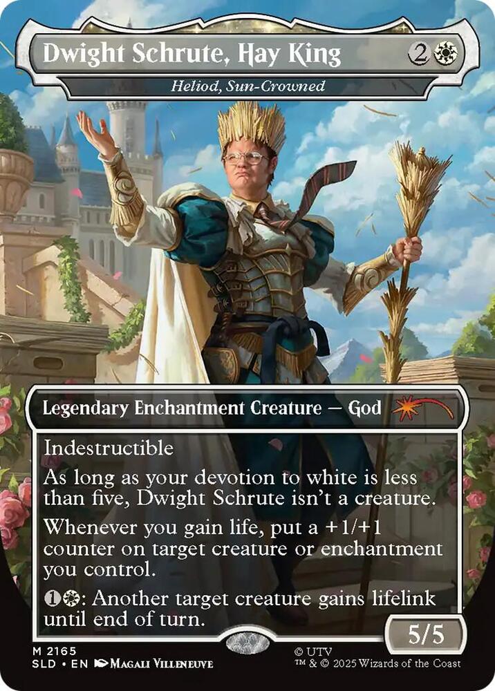 Magic: The Gathering: Dwight Schrute, Hay King - Heliod, Sun-Crowned - Secret Lair Drop Series - VGMX
