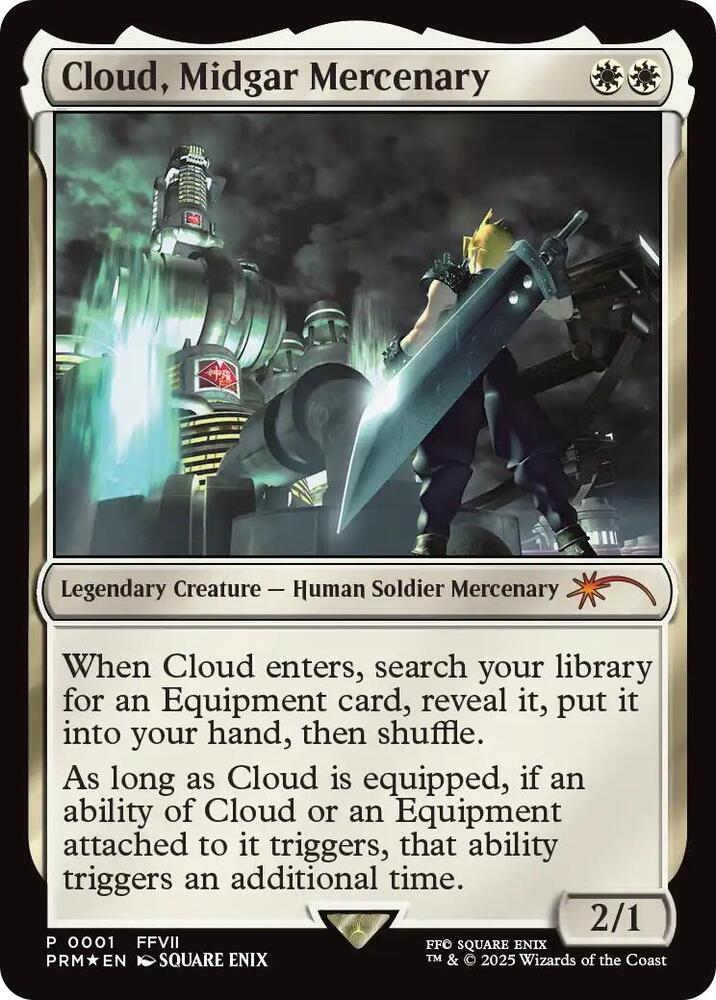 Magic: The Gathering: Cloud, Midgar Mercenary - Unique and Miscellaneous Promos - VGMX