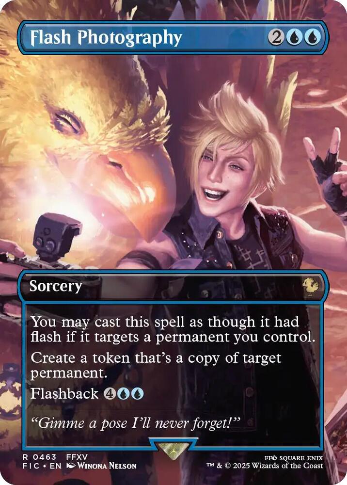 Magic: The Gathering: Flash Photography (Borderless) - Commander: Final Fantasy - VGMX