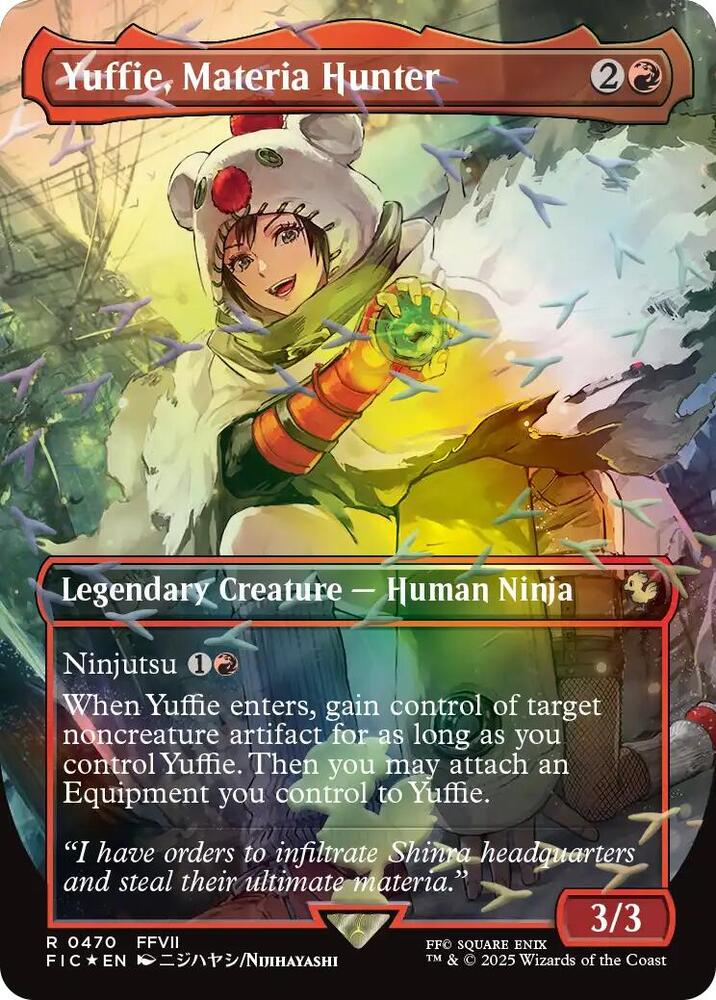 Magic: The Gathering: Yuffie, Materia Hunter (Chocobo Track Foil) - Commander: Final Fantasy