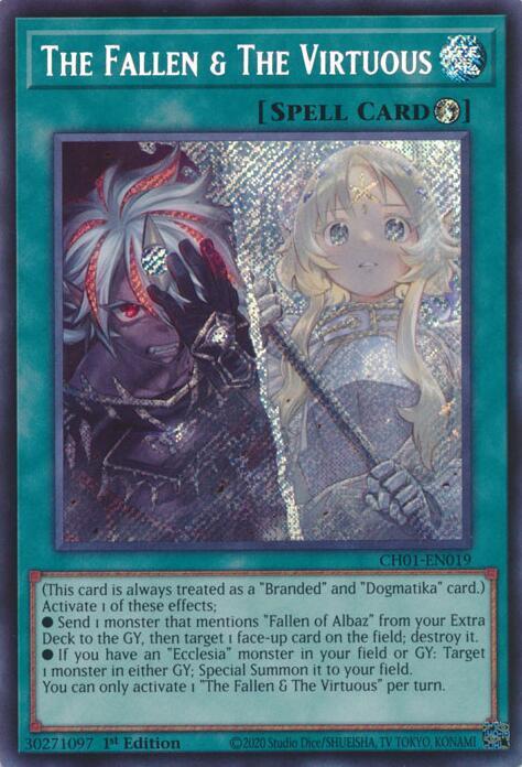 Yu-Gi-Oh!: The Fallen & The Virtuous (Secret Rare) - THE CHRONICLES DECK: The Fallen & The Virtuous - VGMX