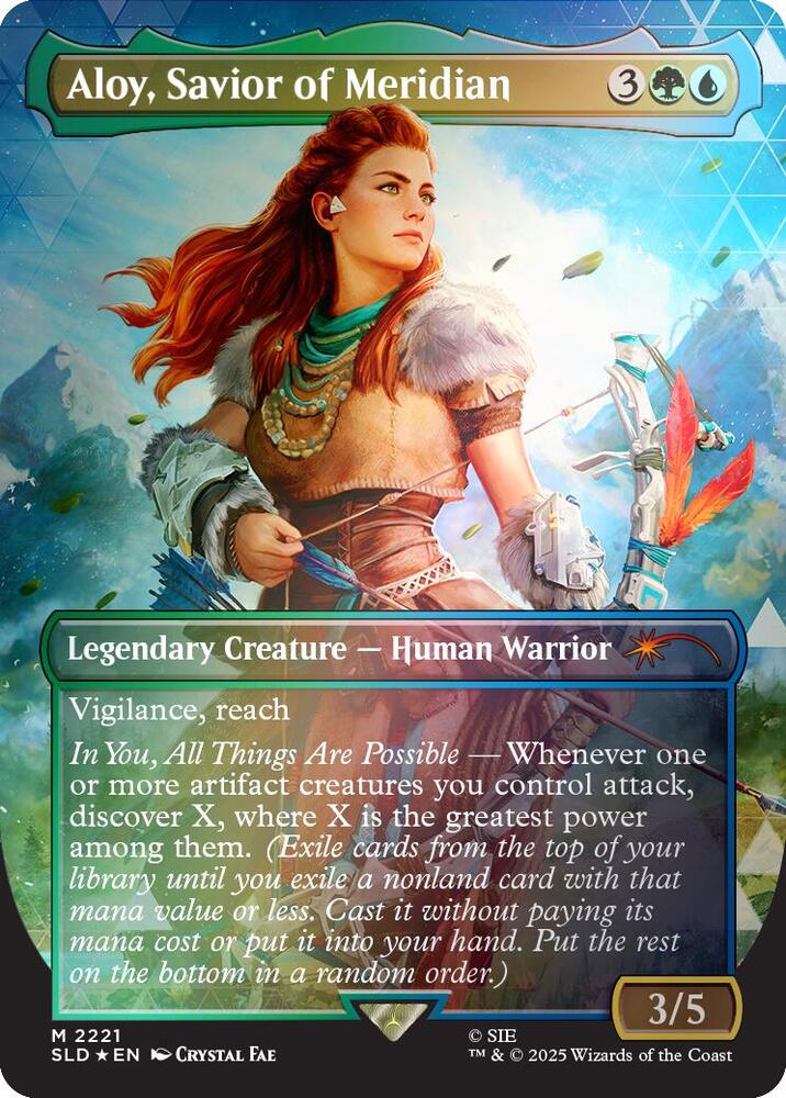 Magic: The Gathering: Aloy, Savior of Meridian (Rainbow Foil) - Secret Lair Drop Series - VGMX