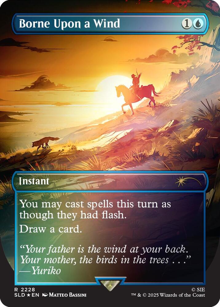 Magic: The Gathering: Borne Upon a Wind (Rainbow Foil) - Secret Lair Drop Series - VGMX