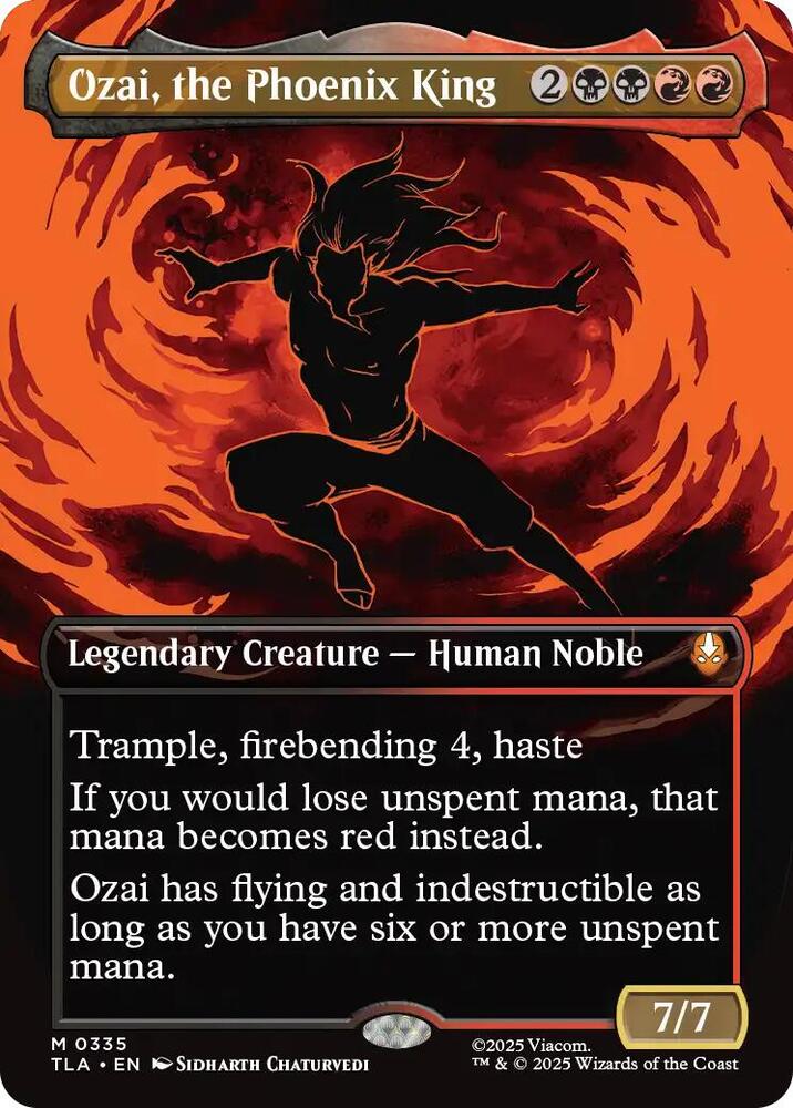 Magic: The Gathering: Ozai, the Pheonix King (0335) (Borderless) - Avatar: The Last Airbender - VGMX