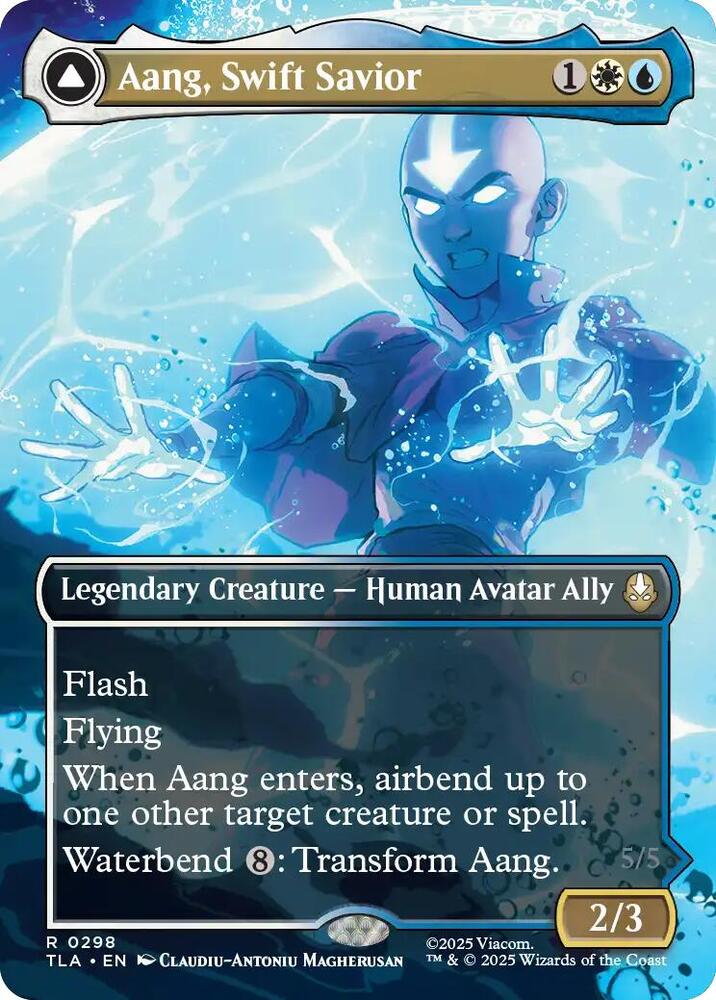 Magic: The Gathering: Aang, Swift Savior (0298) (Borderless) - Avatar: The Last Airbender - VGMX