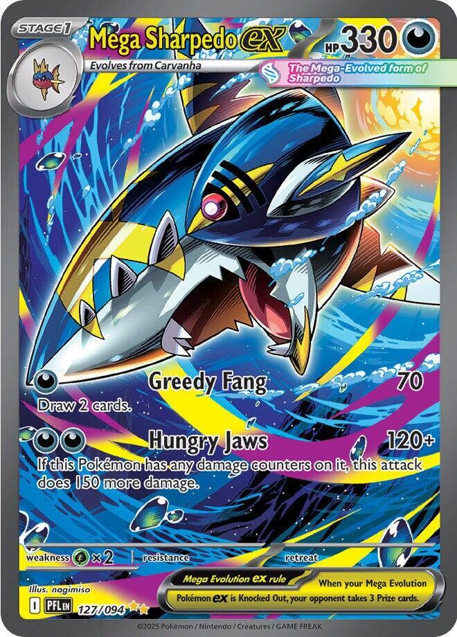 Pokemon: Mega Sharpedo ex 127/094 - Phantasmal Flames - VGMX
