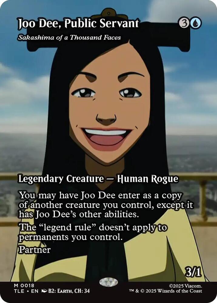 Magic: The Gathering: Joo Dee, Public Servant - Sakashima of a Thousand Faces (Borderless) - Avatar: The Last Airbender: Eternal-Legal - VGMX