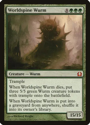 Foil Worldspine Wurm - Return to Ravnica (RTR)