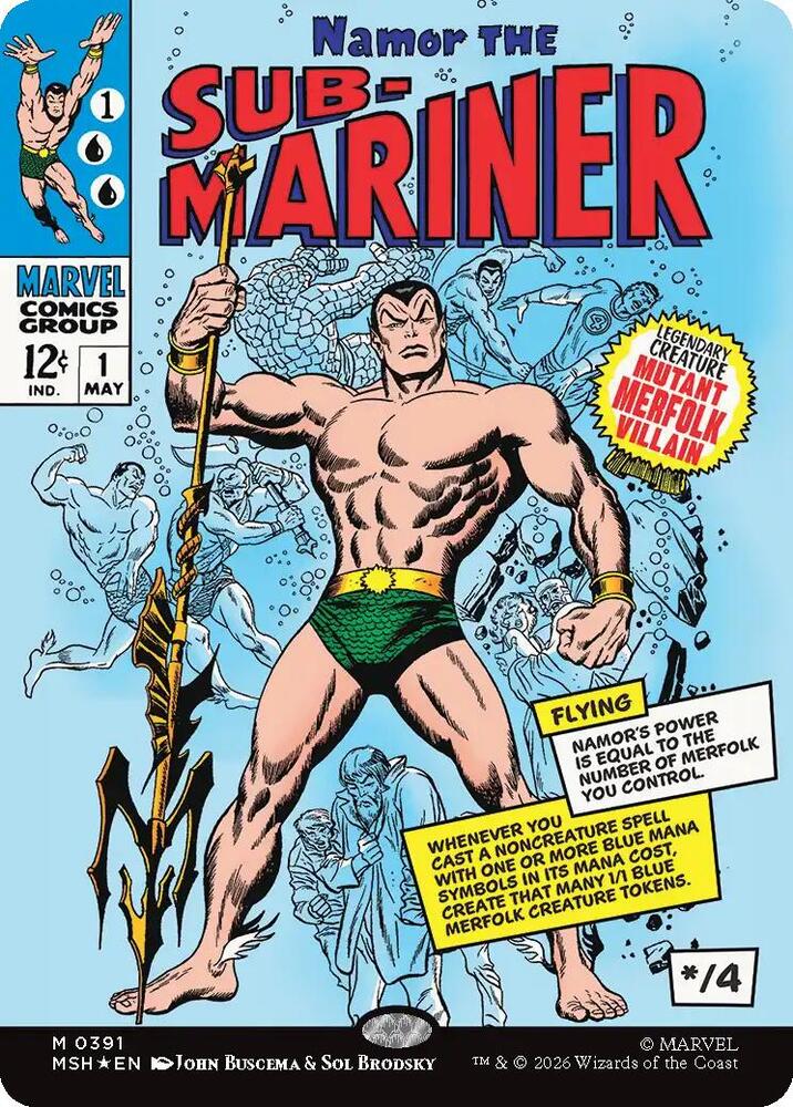Magic: The Gathering: Namor the Sub-Mariner (Borderless) (0391) - Marvel Super Heroes - VGMX