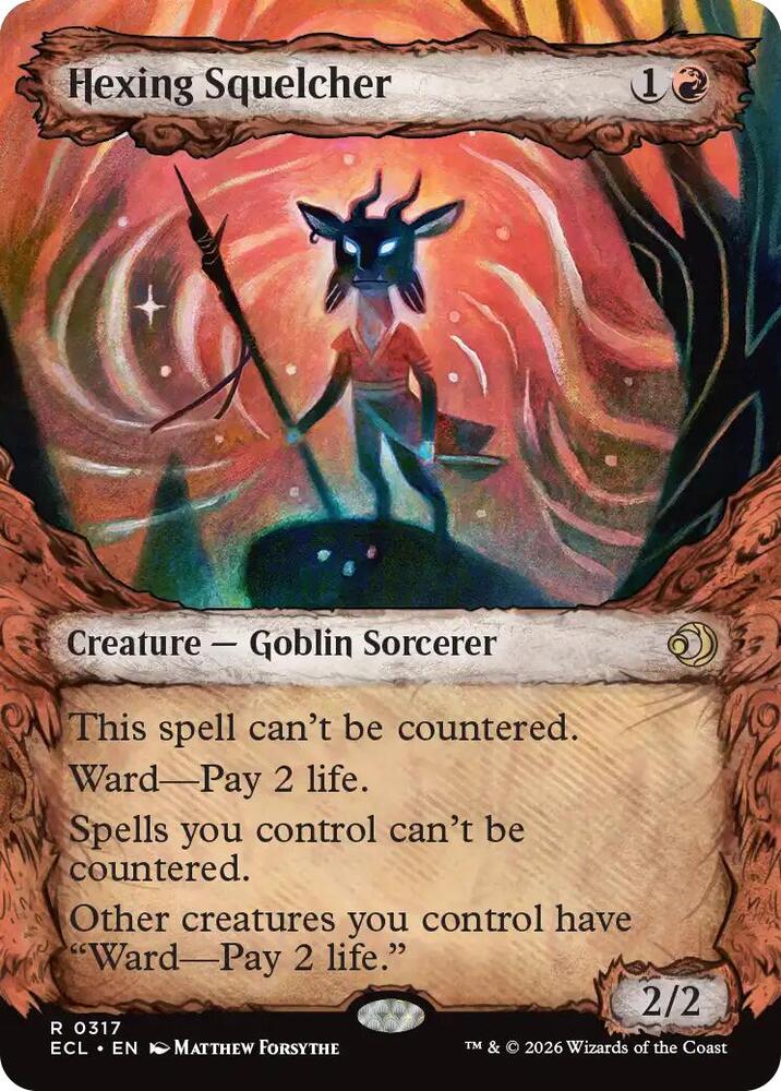 Magic: The Gathering: Hexing Squelcher (Borderless) - Lorwyn Eclipsed - VGMX