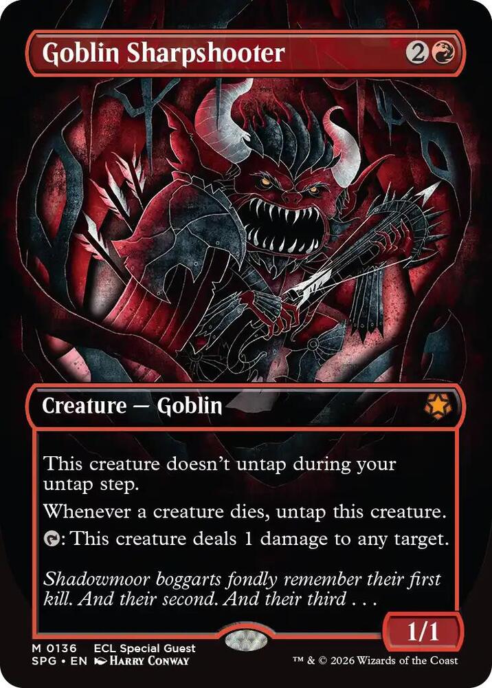 Magic: The Gathering: Goblin Sharpshooter (Borderless) - Special Guests - VGMX