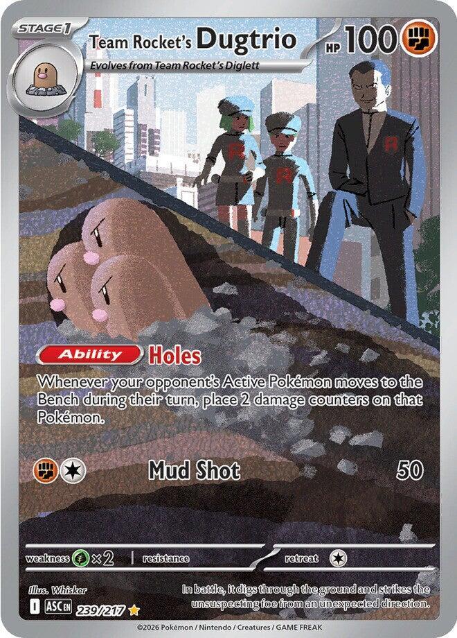 Pokemon: Team Rocket's Dugtrio 239/217 - Ascended Heroes - VGMX