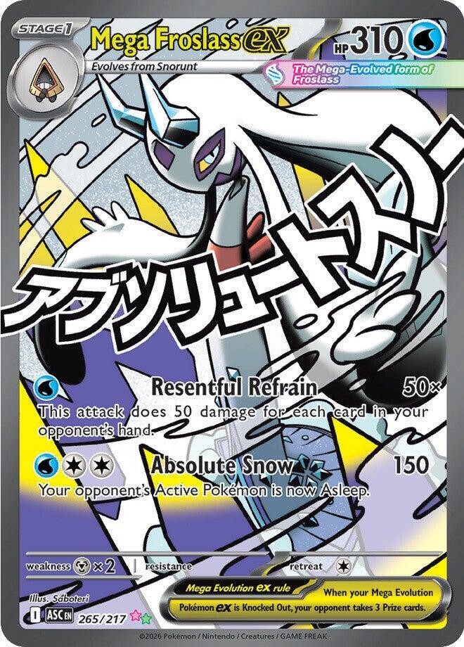 Pokemon: Mega Froslass ex 265/217 - Ascended Heroes - VGMX