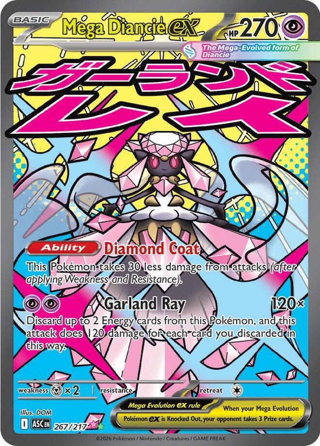 Pokemon: Mega Diancie ex 267/217 - Ascended Heroes - VGMX
