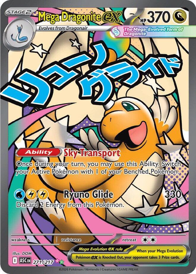 Pokemon: Mega Dragonite ex 271/217 - Ascended Heroes - VGMX