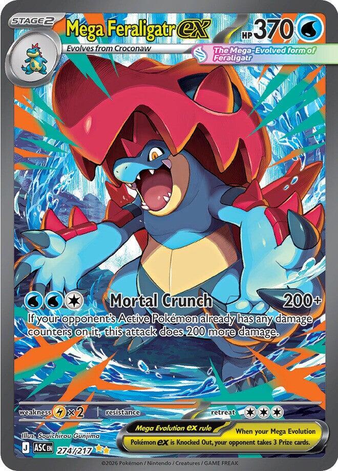 Pokemon: Mega Feraligatr ex - 274/217 - ME: Ascended Heroes - VGMX