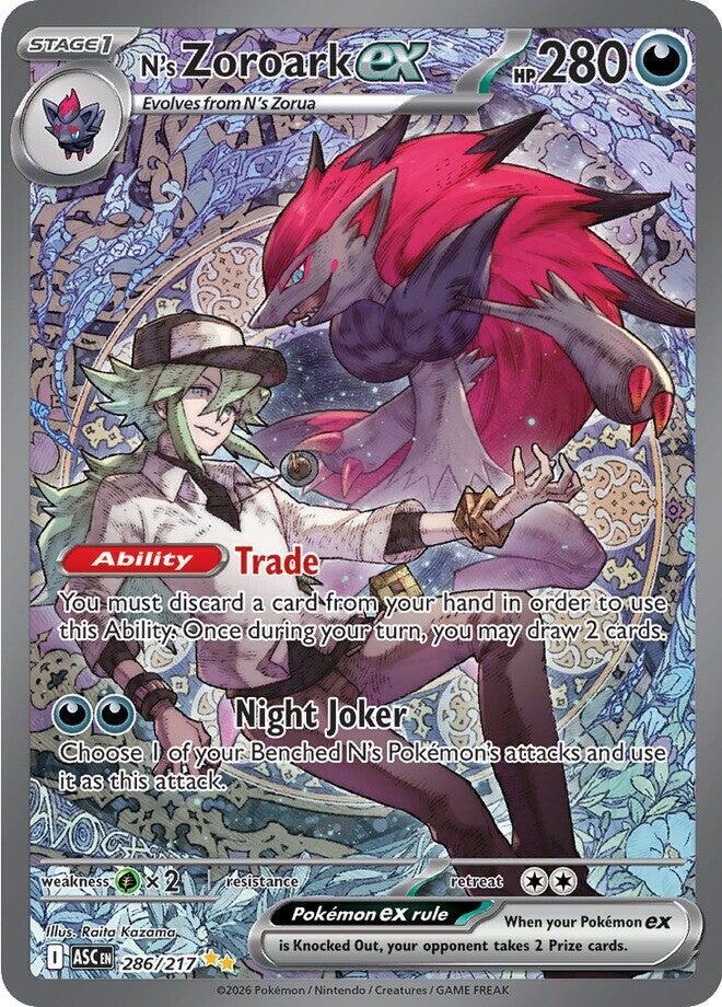 Pokémon: N's Zoroark ex - 286/217 - Ascended Heroes - VGMX