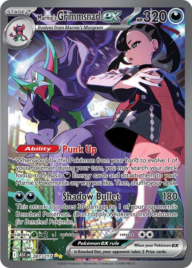 Pokémon: Marnie's Grimmsnarl ex - 287/217 - ME: Ascended Heroes - VGMX