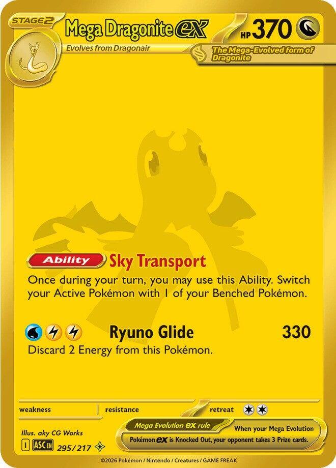 Pokemon: Mega Dragonite ex 295/217 - Ascended Heroes - VGMX