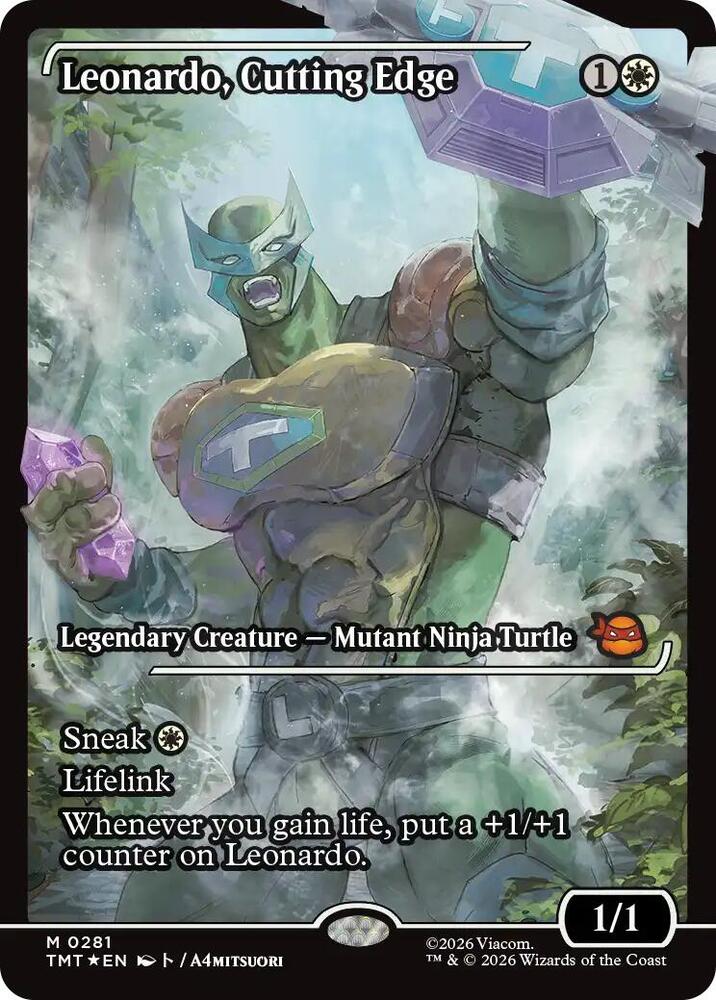 Magic The Gathering: Leonardo, Cutting Edge (Showcase) - Teenage Mutant Ninja Turtles - VGMX