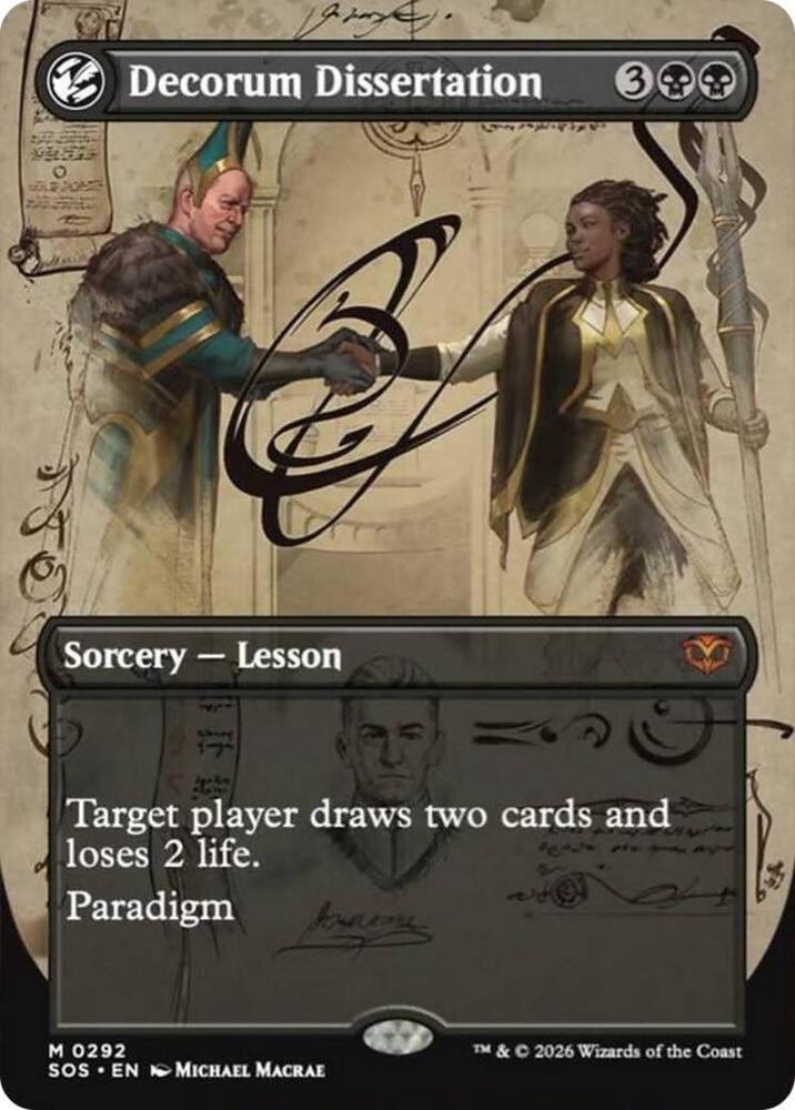 Magic: The Gathering: Decorum Dissertation (Borderless) - Secrets of Strixhaven - VGMX