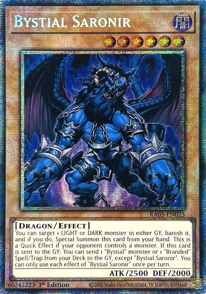 Yu-Gi-Oh!: Bystial Saronir (Starlight Rare) - Rarity Collection 5 - VGMX