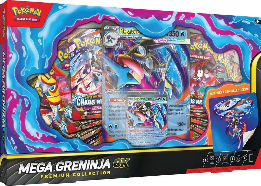 Pokémon: Mega Greninja ex Premium Collection (Limit 1 Per Customer) - VGMX