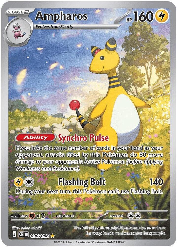 Pokemon: Ampharos 090/086 - Chaos Rising - VGMX
