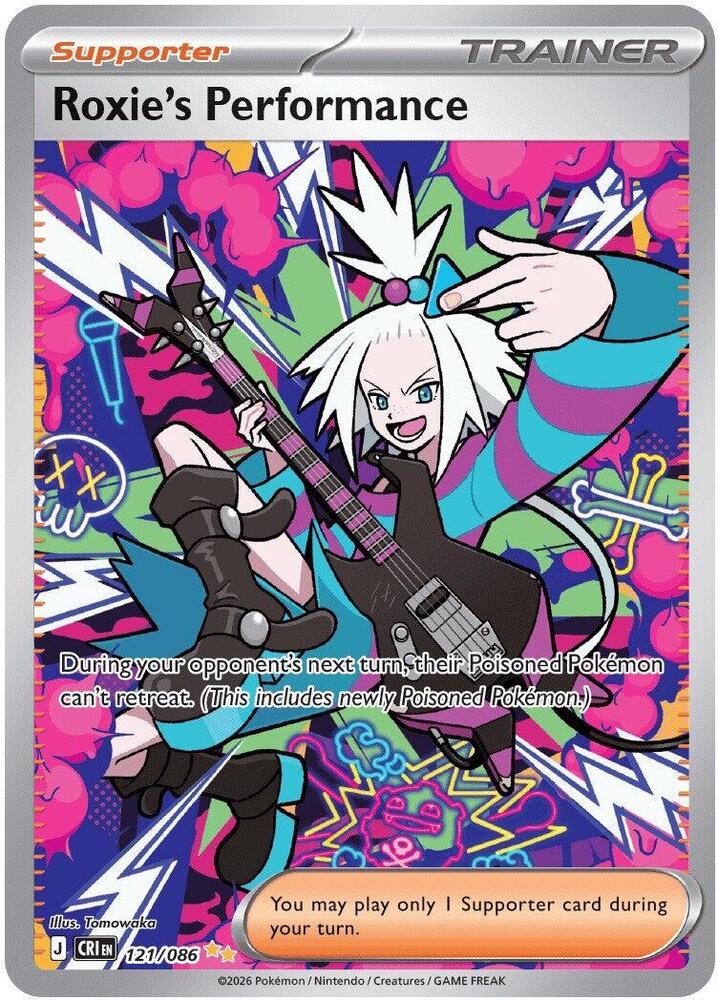 Pokemon: Roxie's Performance - 121/086 - ME04: Chaos Rising - VGMX