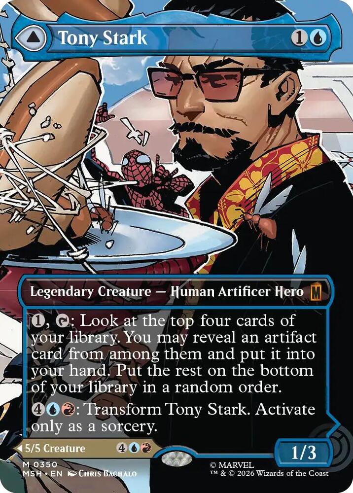 Magic: The Gathering: Tony Stark (Borderless) (0350) - Marvel Super Heroes