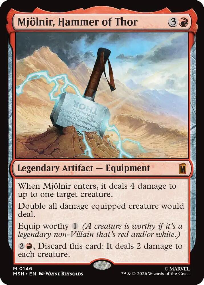 Magic: The Gathering: Mjolnir, Hammer of Thor - Marvel Super Heroes - VGMX
