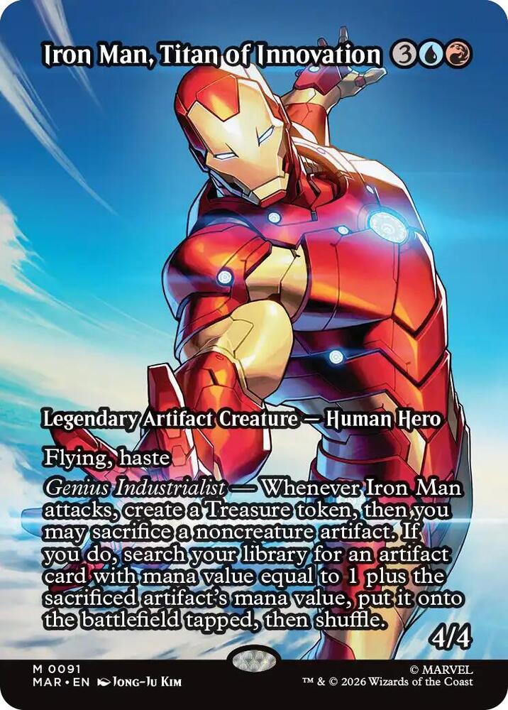 Magic: The Gathering: Iron Man, Titan of Innovation (Borderless) - Marvel Universe Eternal-Legal - VGMX