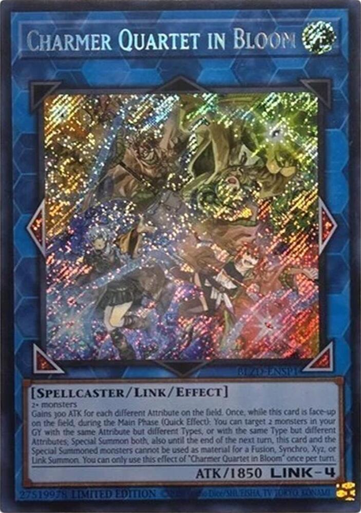 Yu-Gi-Oh!: Charmer Quartet in Bloom (Secret Rare) - Blazing Dominion - VGMX