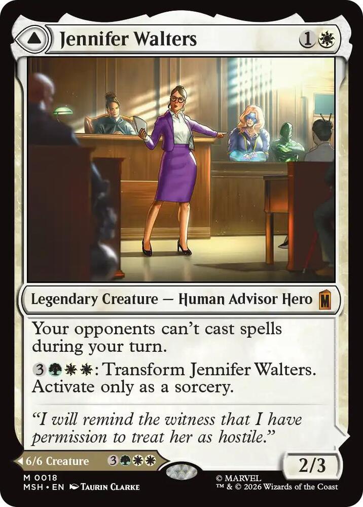 Magic: The Gathering: Jennifer Walters - Marvel Super Heroes